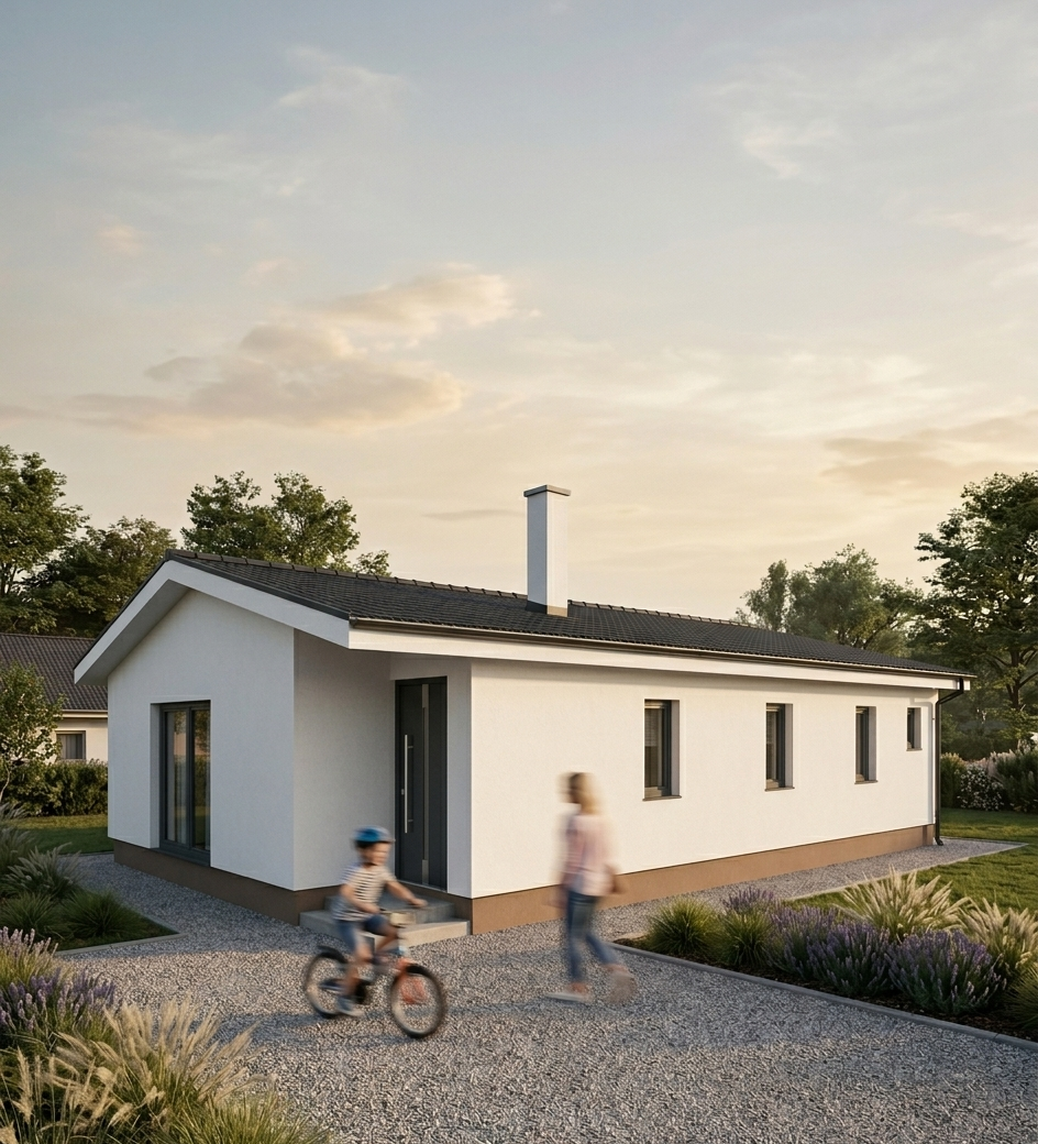 Vizualizácia — Bungalov 3-izbový